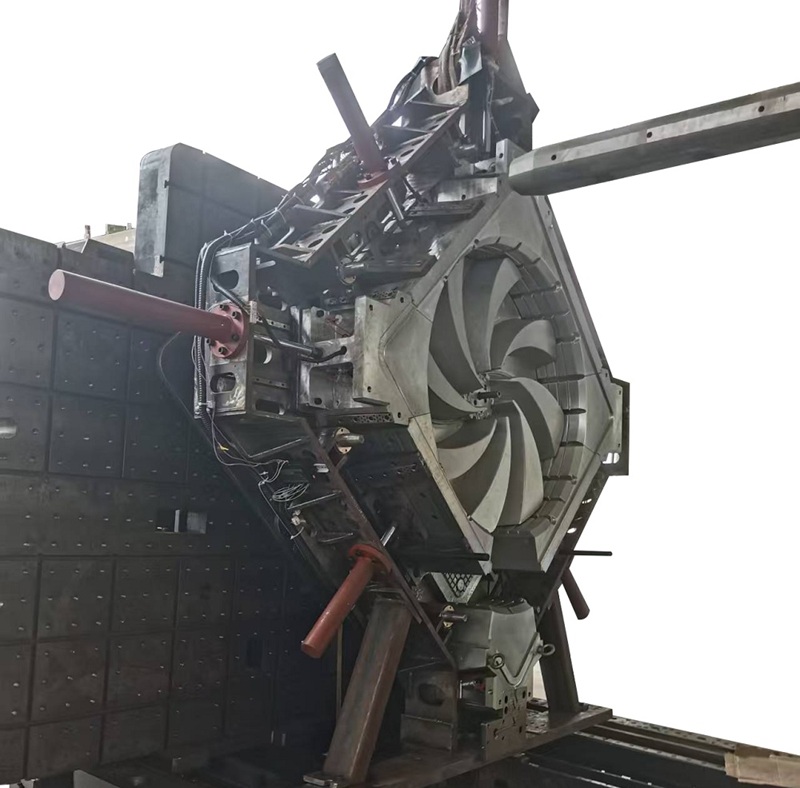 Steel mold cavity detail
