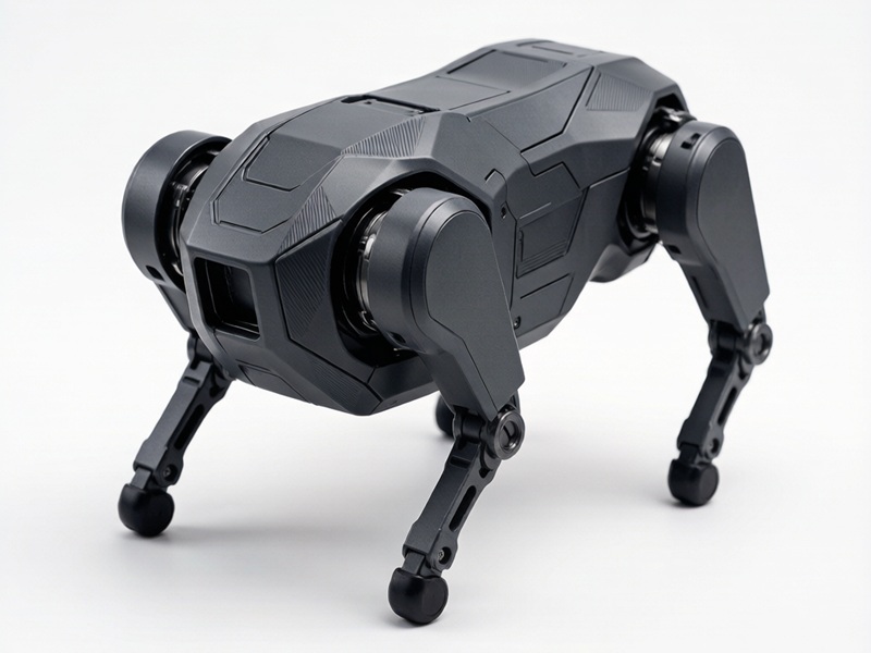 Quadruped robot with PDCPD shell